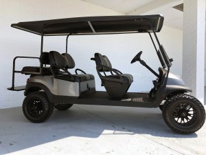 Club Car Precedent Limo 6 Passenger Golf Carts Charcoal Body Lifted 03